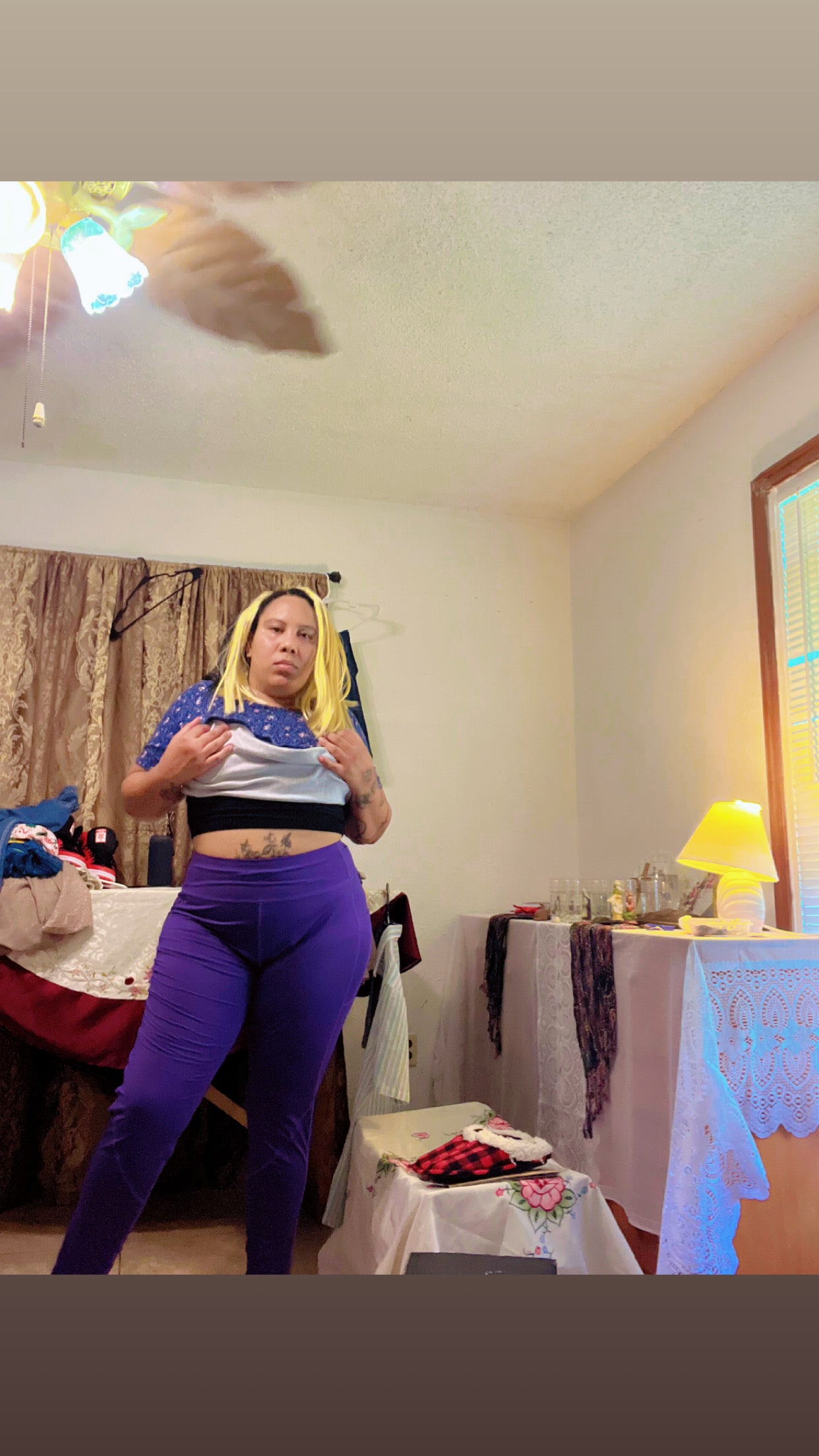 Pantalón licra con bolsillo